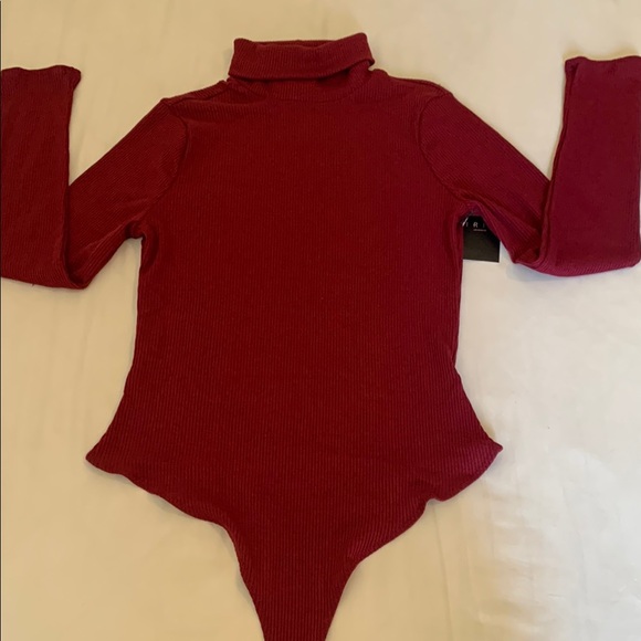Tops - Red Turtleneck One Piece